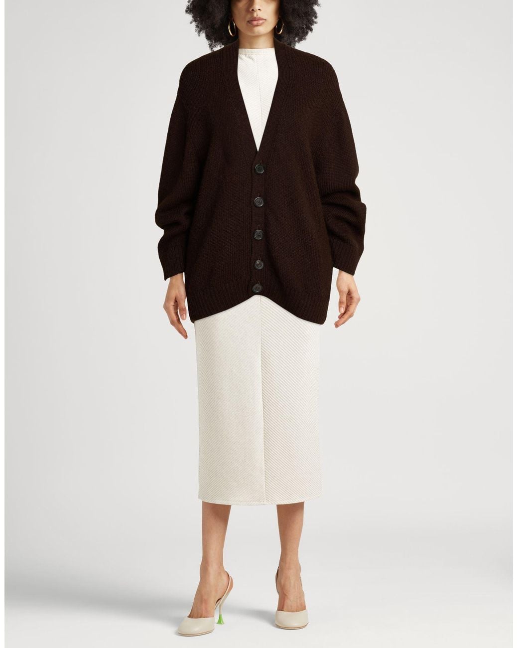 DSquared² Brown Cardigan Alpaca Wool