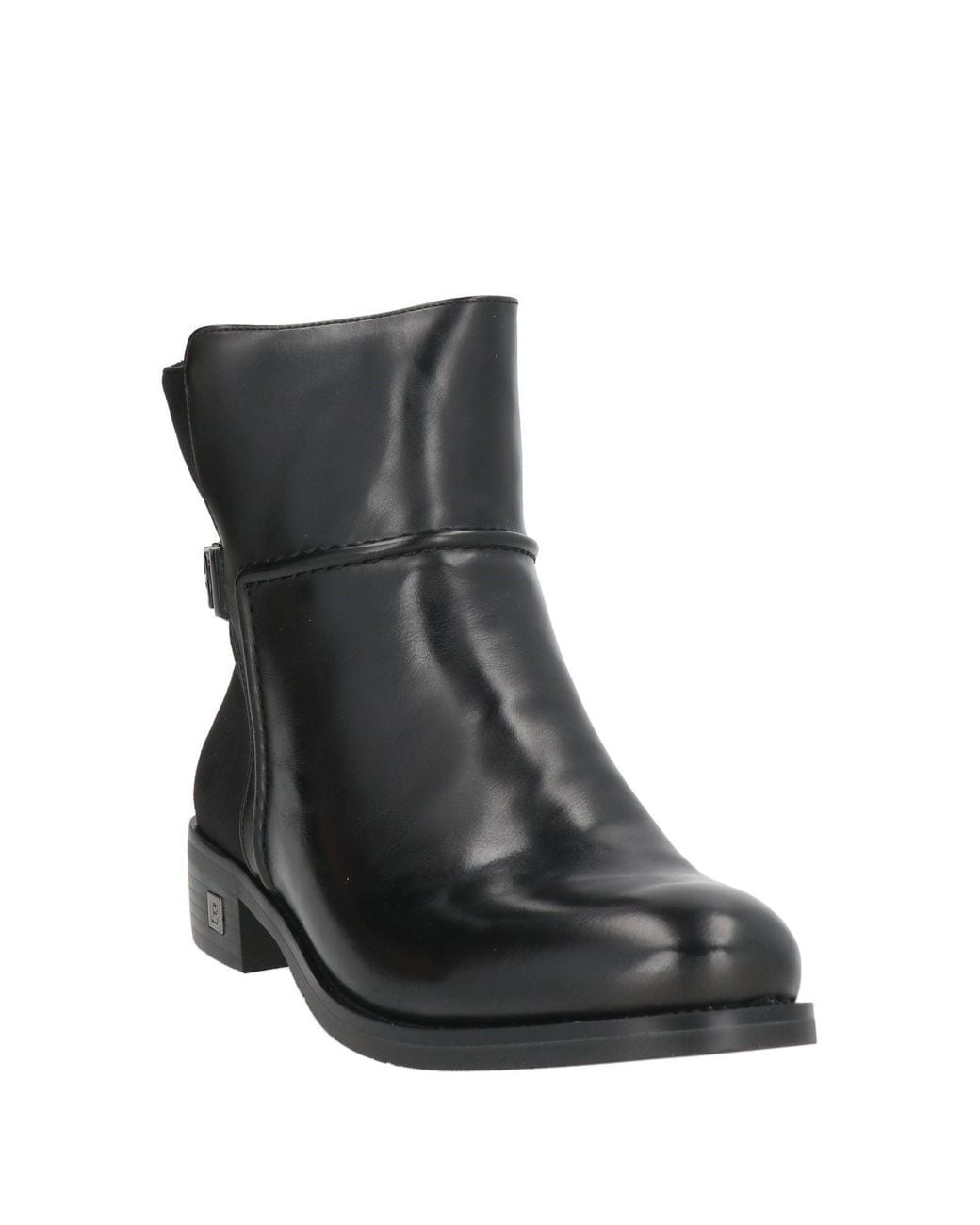 Laura Biagiotti Black Ankle Boots Textile Fibers