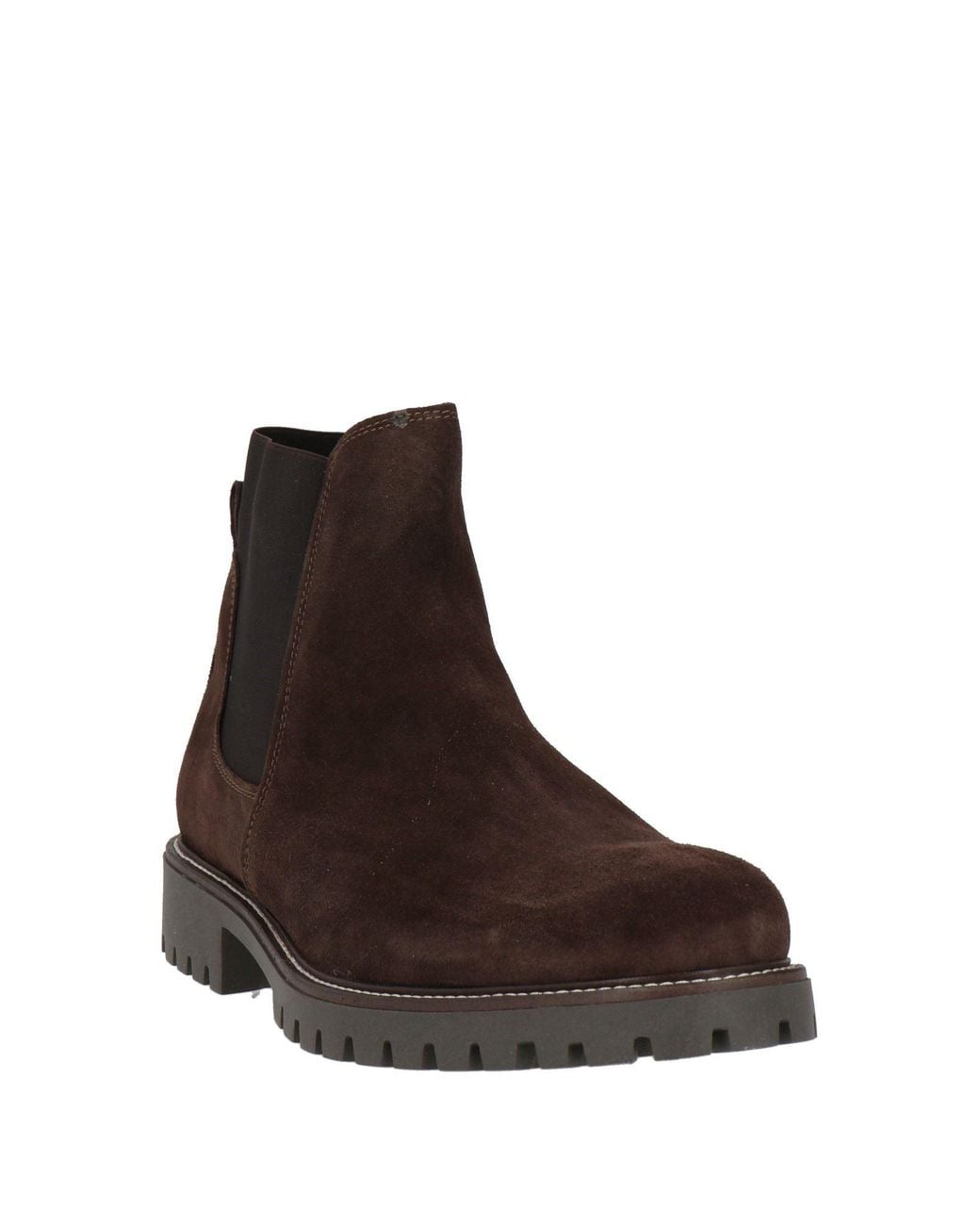 Calpierre Brown Dark Ankle Boots Leather for men