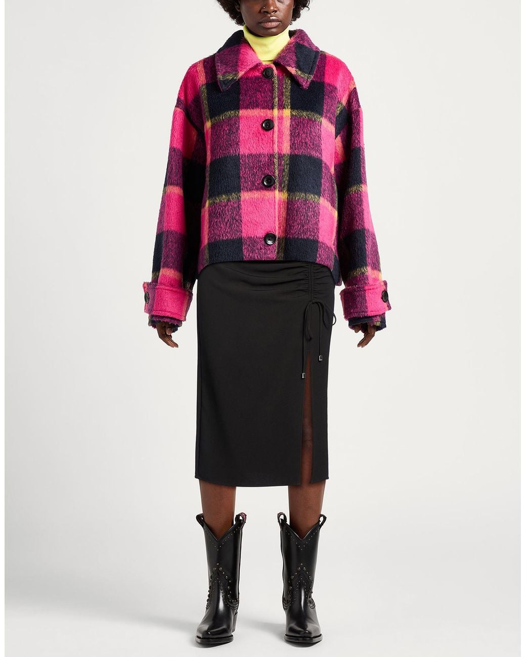 Patrizia Pepe Black Midi Skirts