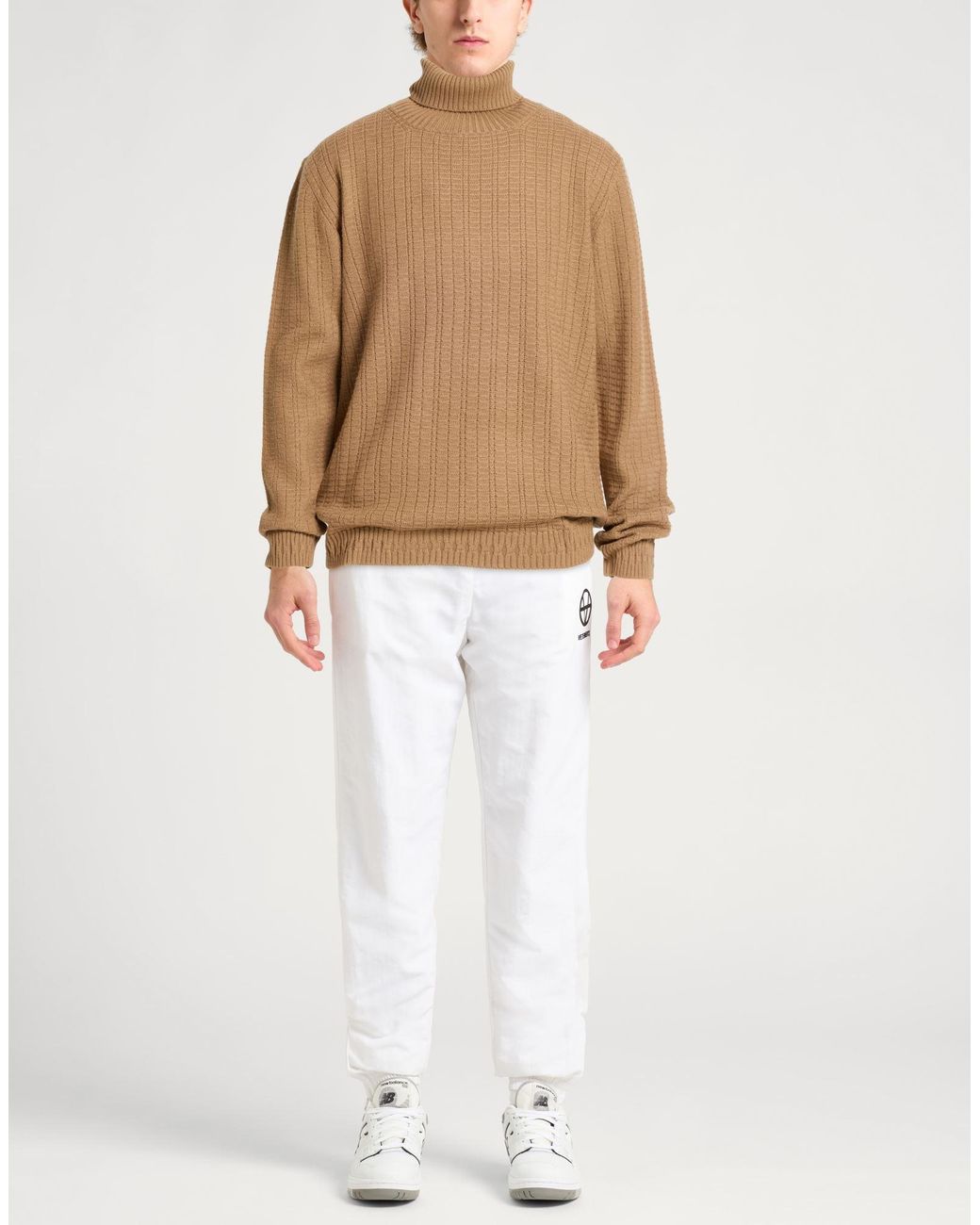 Alpha Studio Rollkragenpullover in Brown für Herren