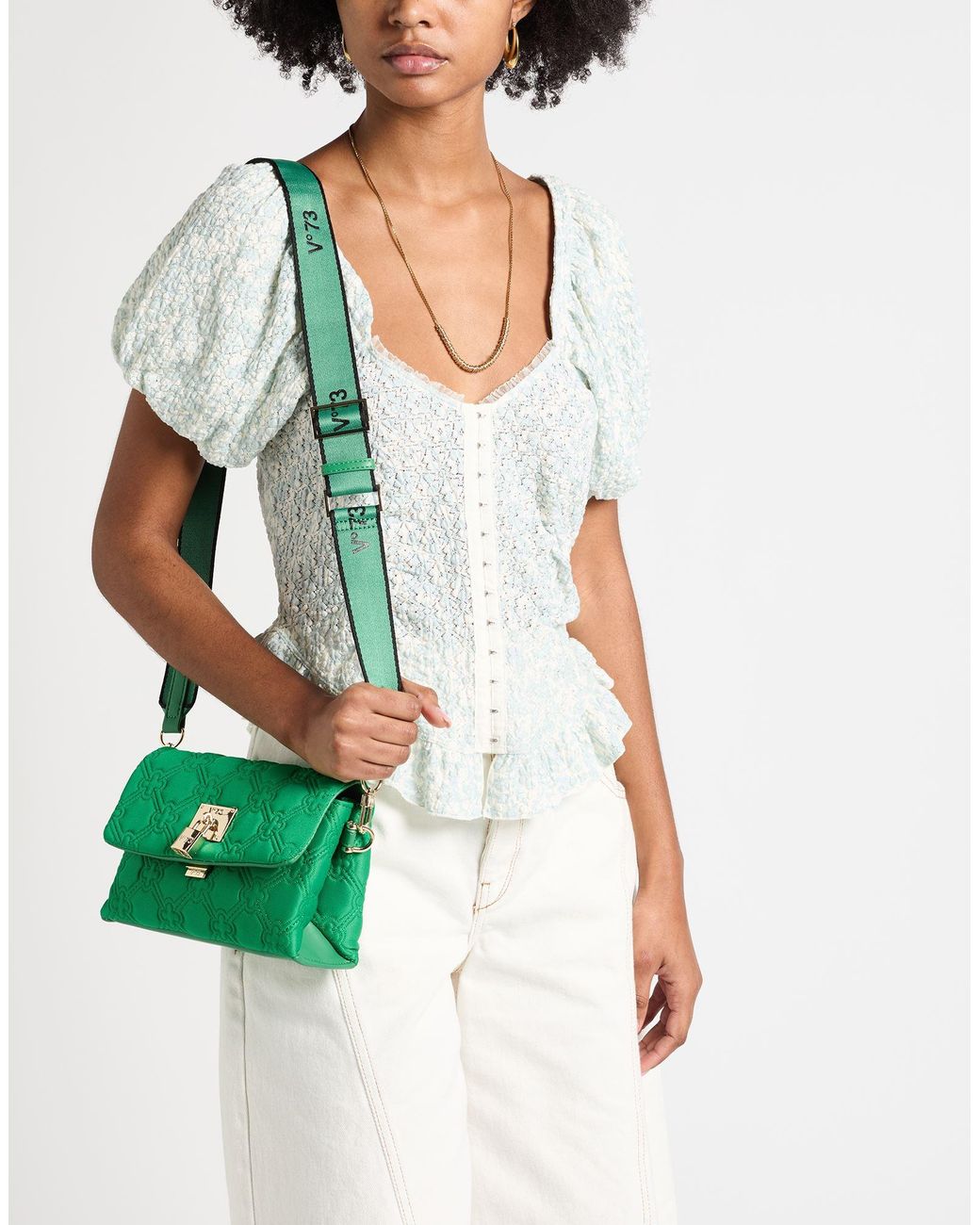 V73 Green Cross-Body Bags