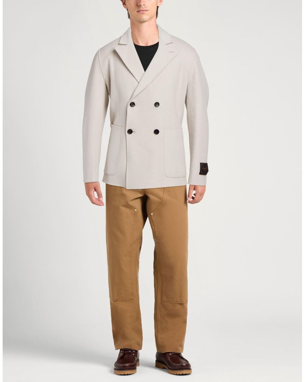 Paltò Natural Fabbrica Light Jacket Wool, Nylon for men
