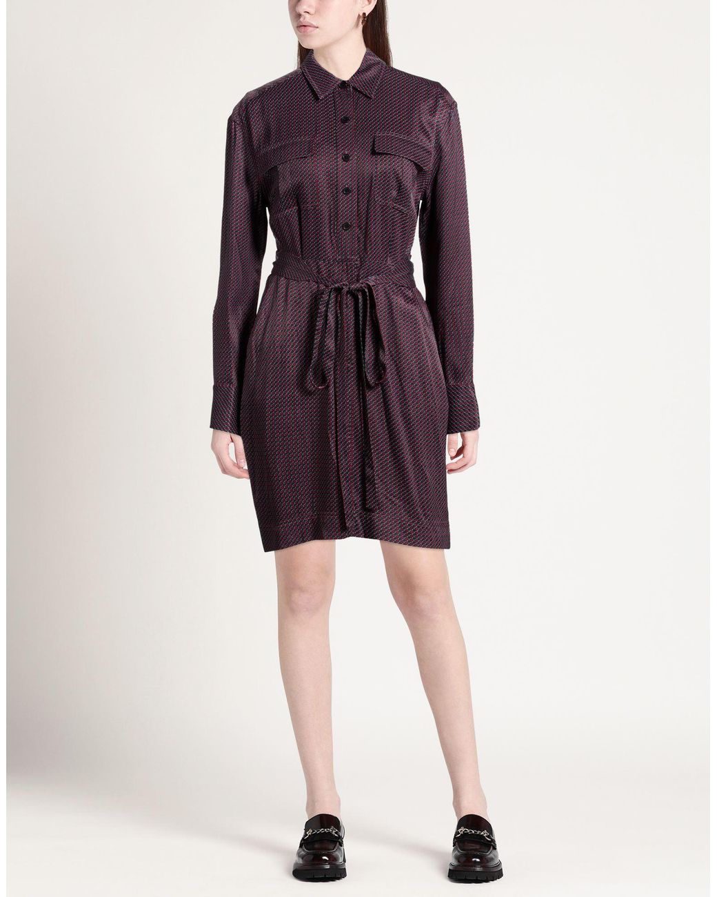 Equipment Purple Mini Dress