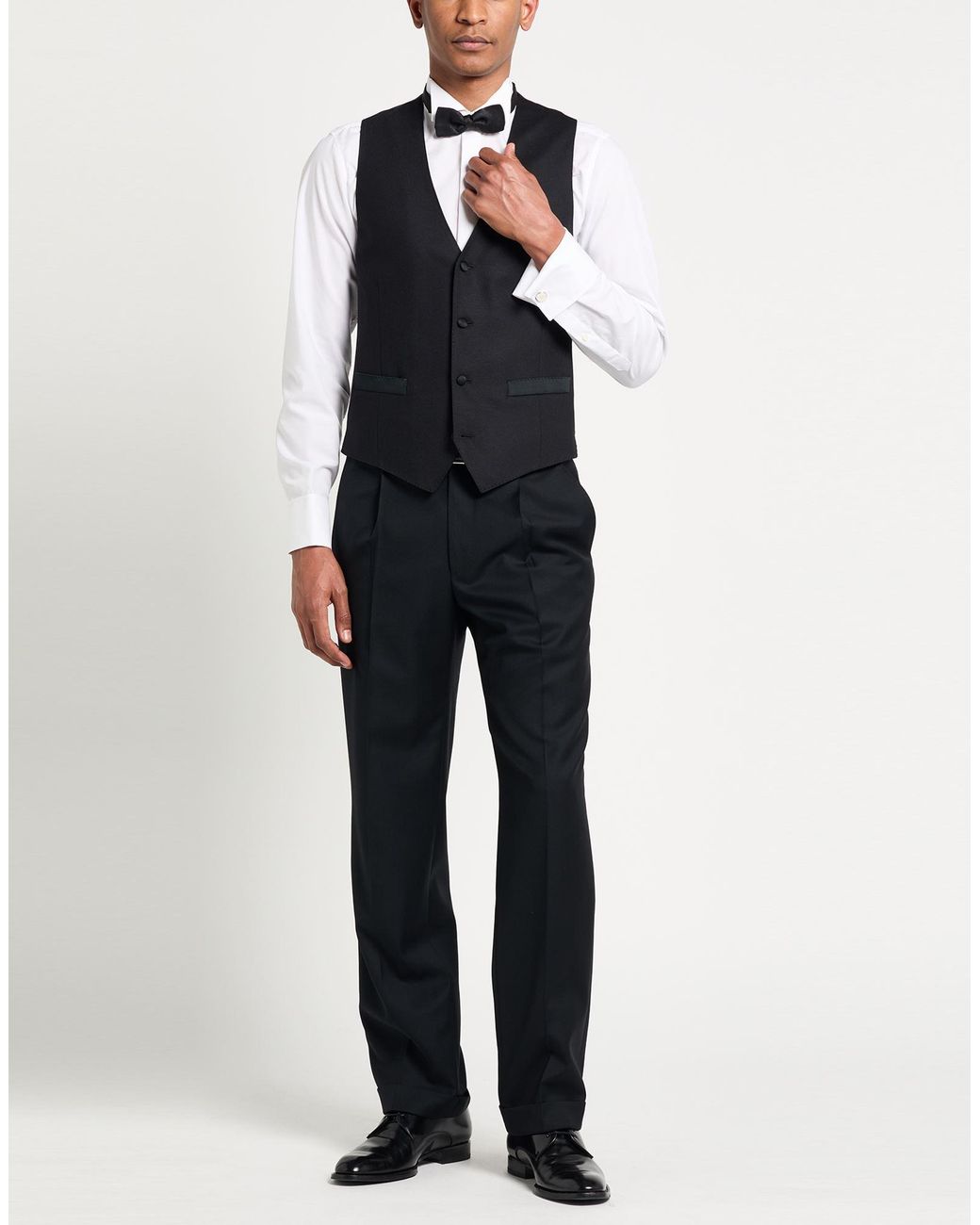 Lardini Black Tailored Vests for men