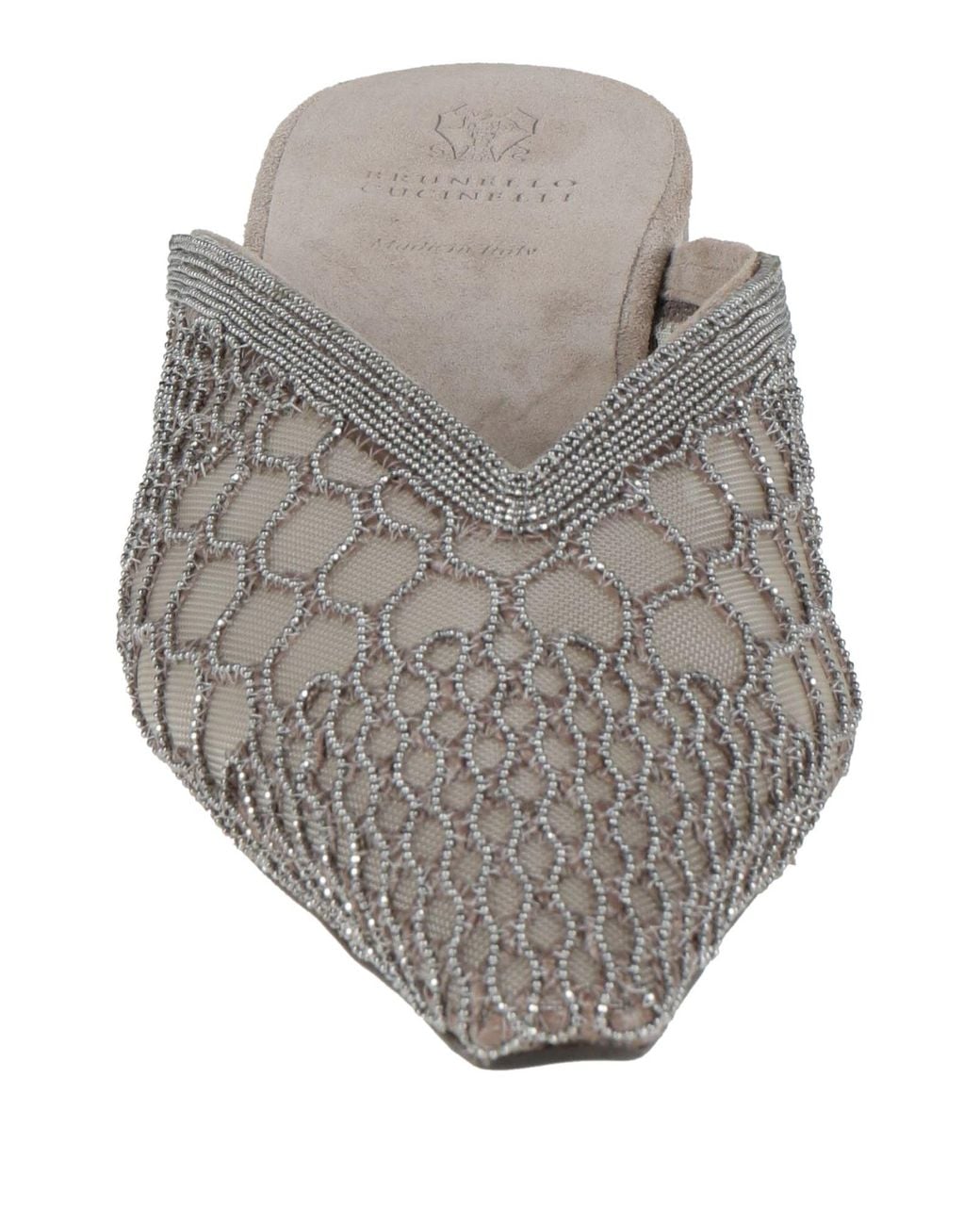 Brunello Cucinelli White Mules & Clogs
