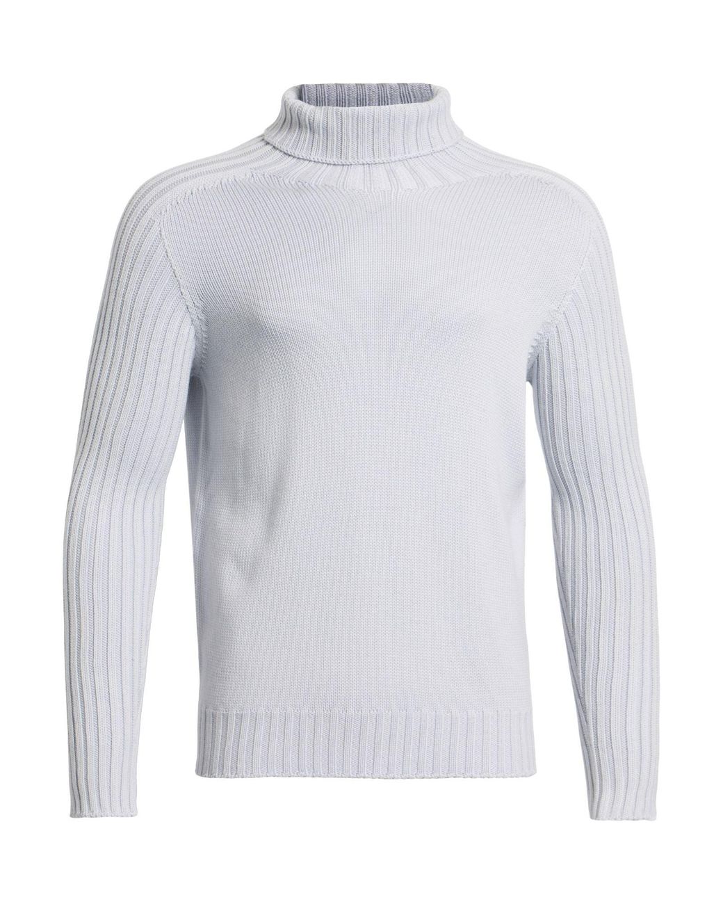 Gran Sasso White Rain Wool Turtleneck Virgin Wool for men