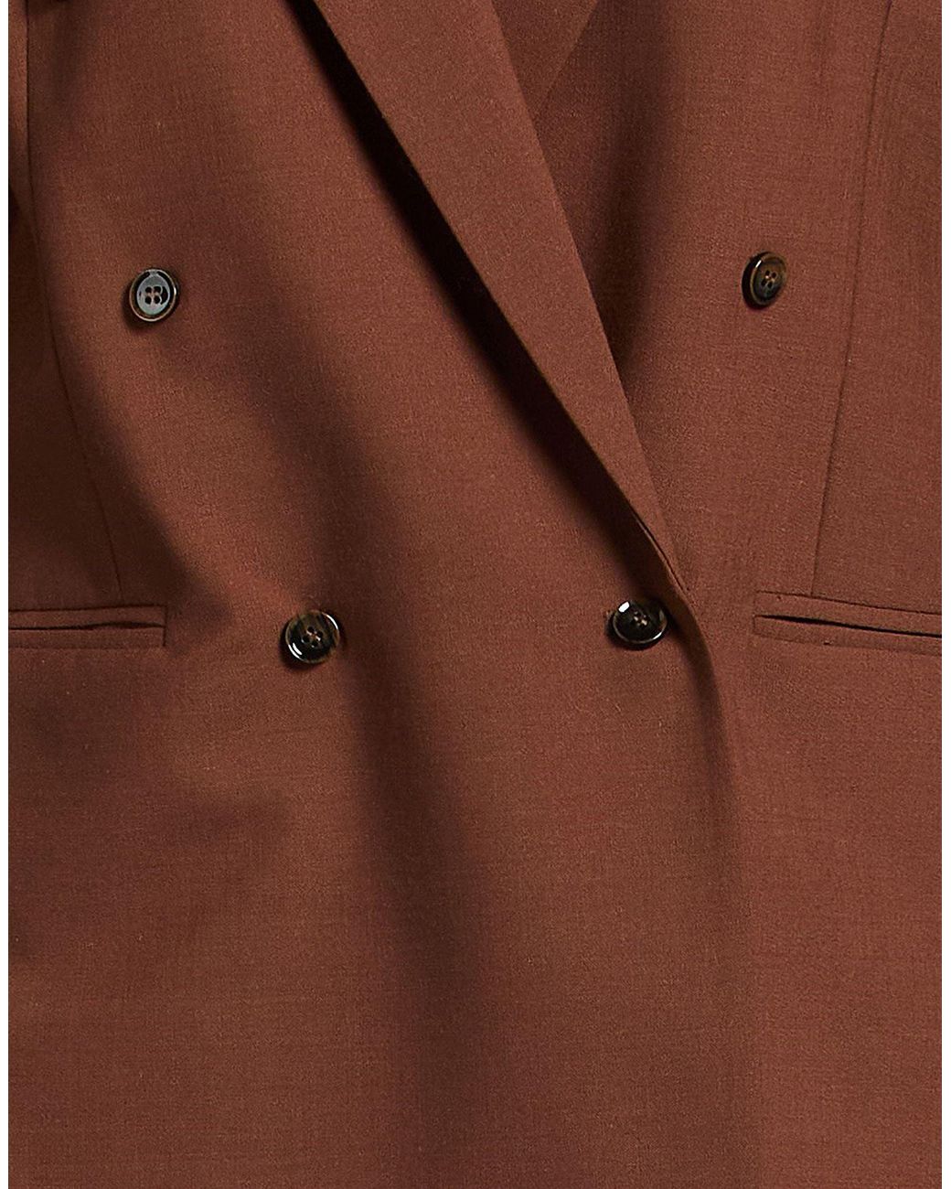 THE GARMENT Brown Blazer Polyester, Wool, Elastane