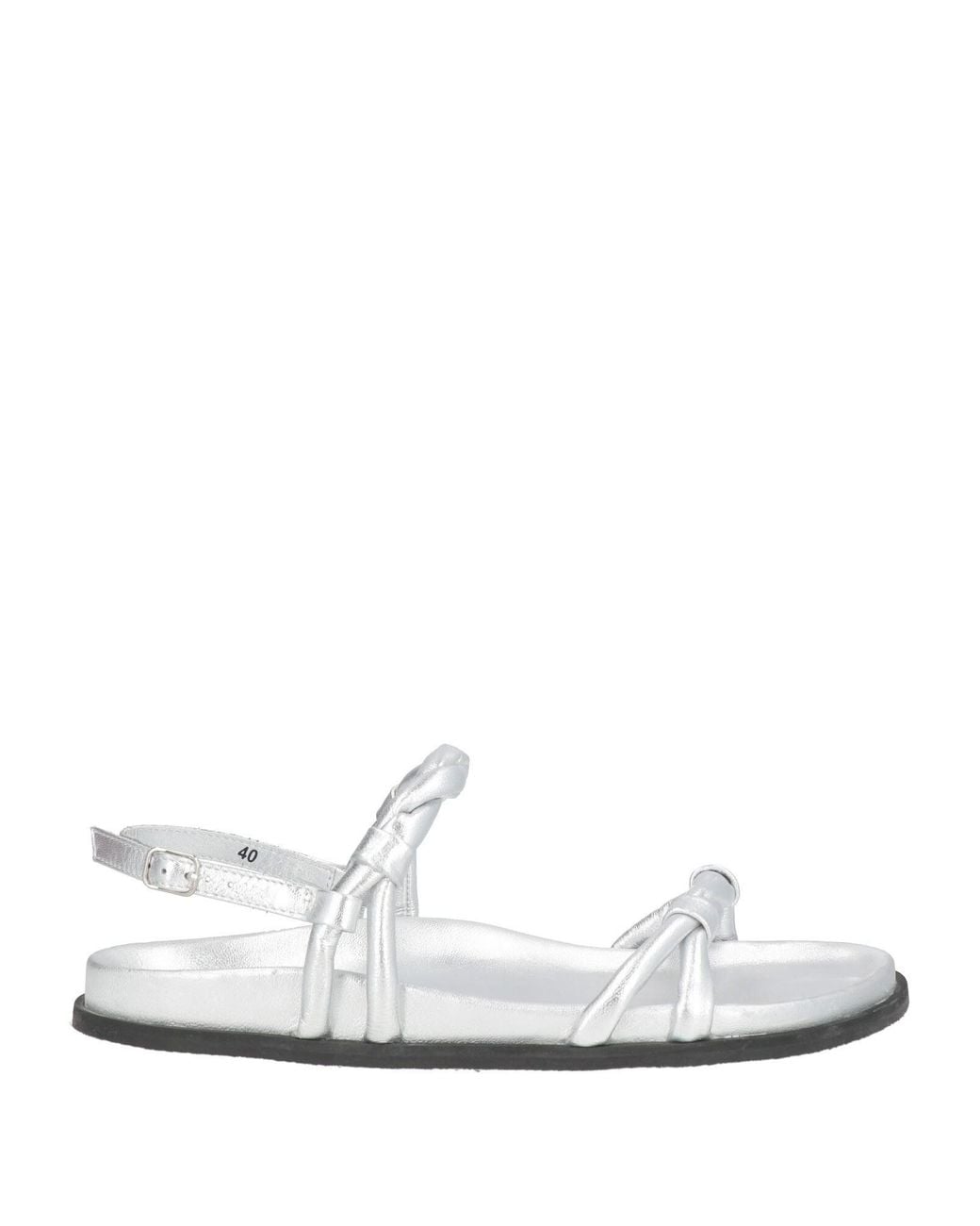Elena Iachi White Sandals Leather