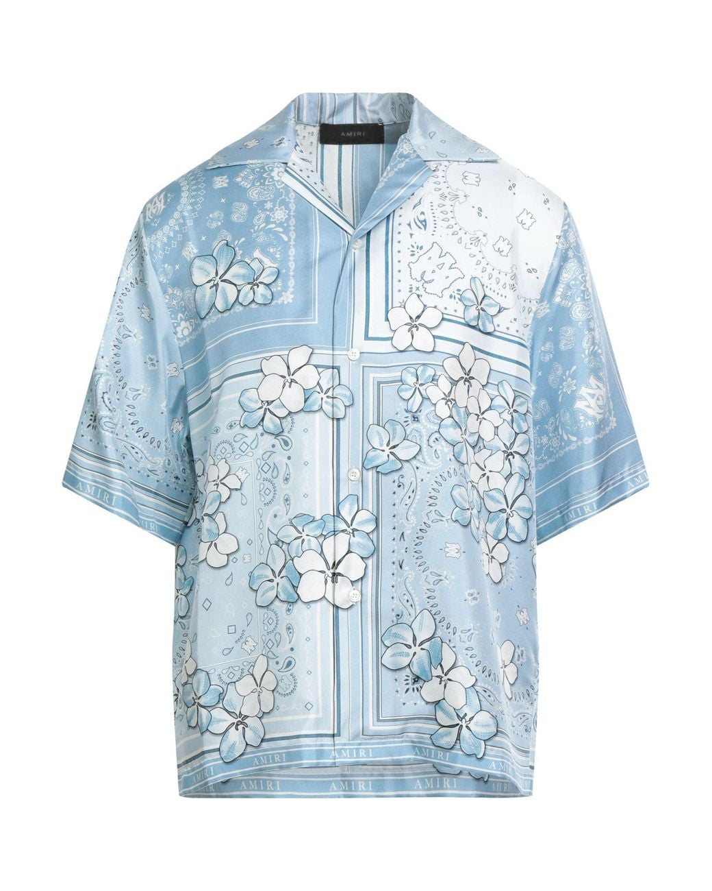 Amiri Blue Sky Shirt Silk for men