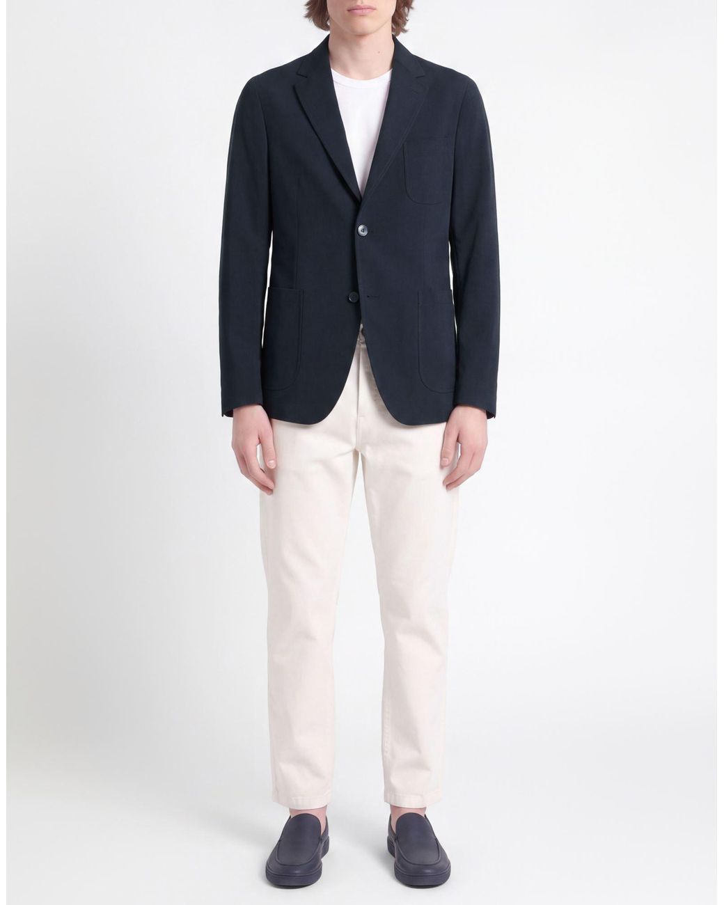 Slowear Blue Midnight Blazer Polyester for men