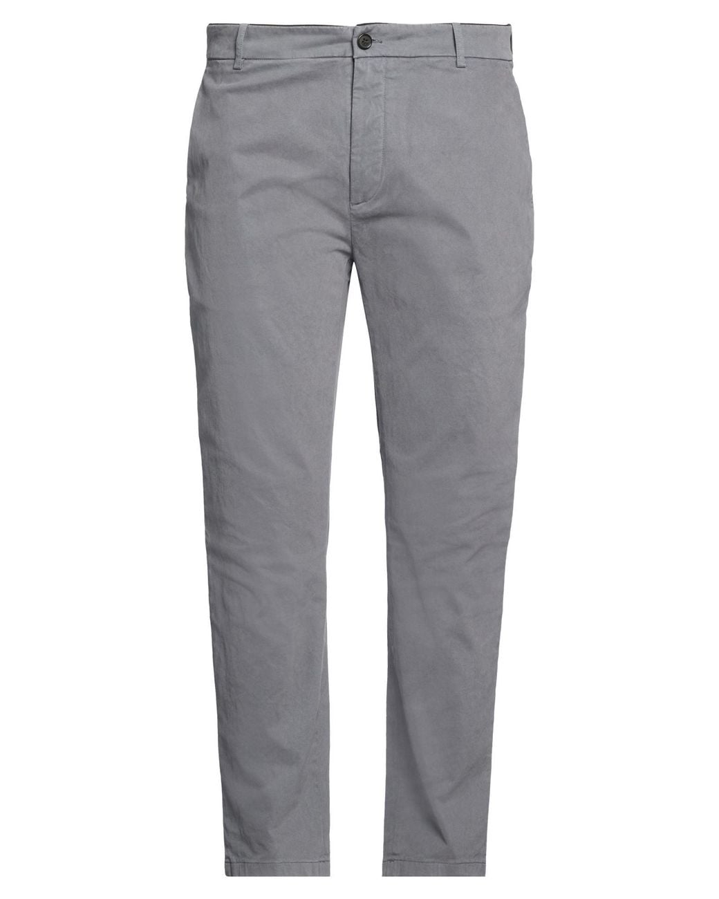 Department 5 Gray Pants Cotton, Elastane for men