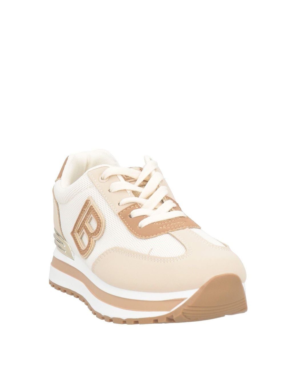 Laura Biagiotti Natural Sneakers Synthetic Material, Textile Fibers