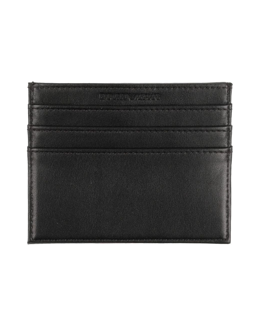 Emporio Armani Black Cardholder for men