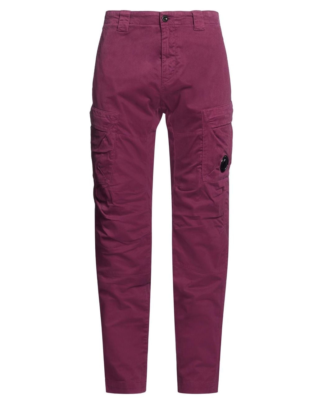 C P Company Purple Pants Cotton, Elastane for men