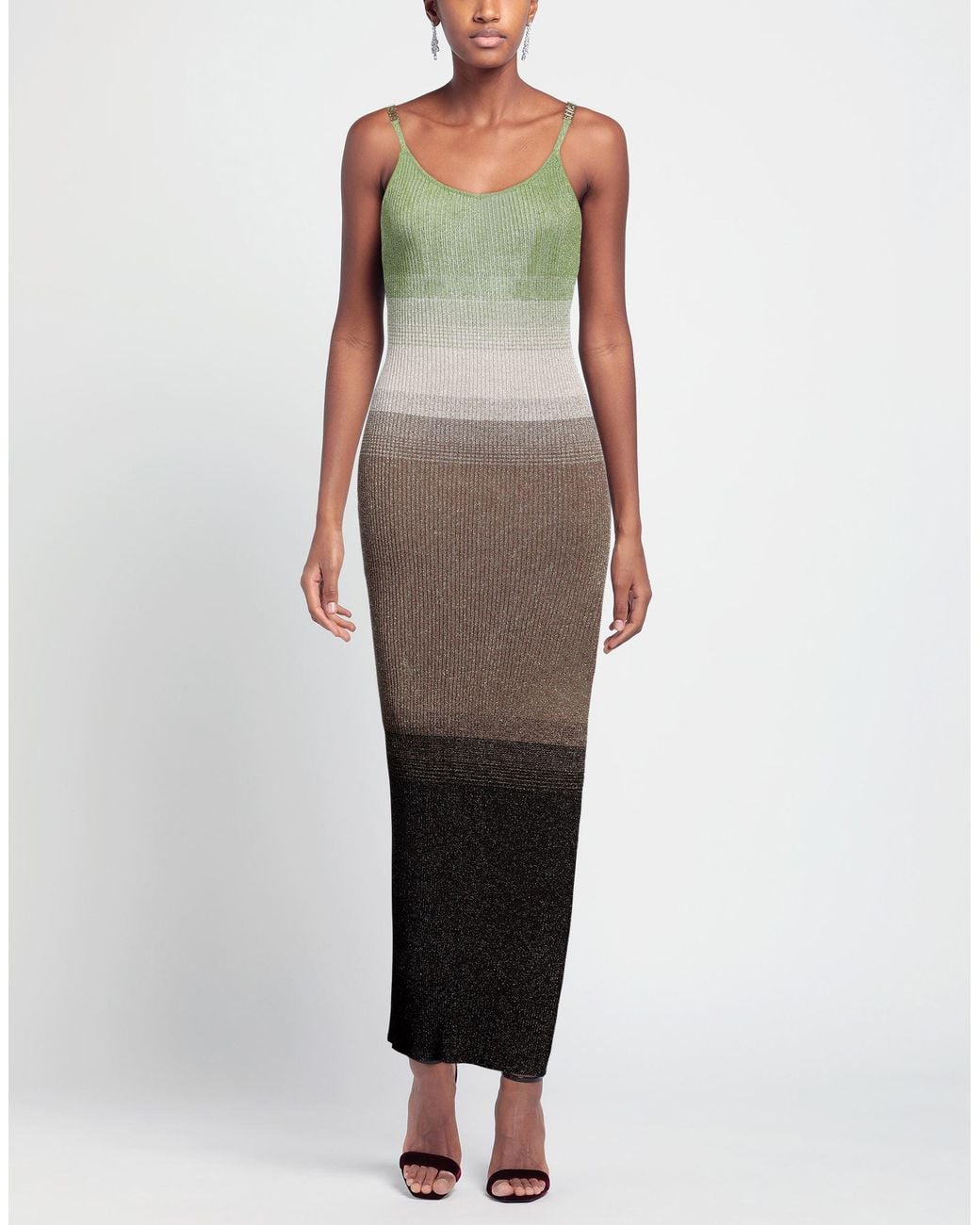 Gcds Brown Maxi Dress
