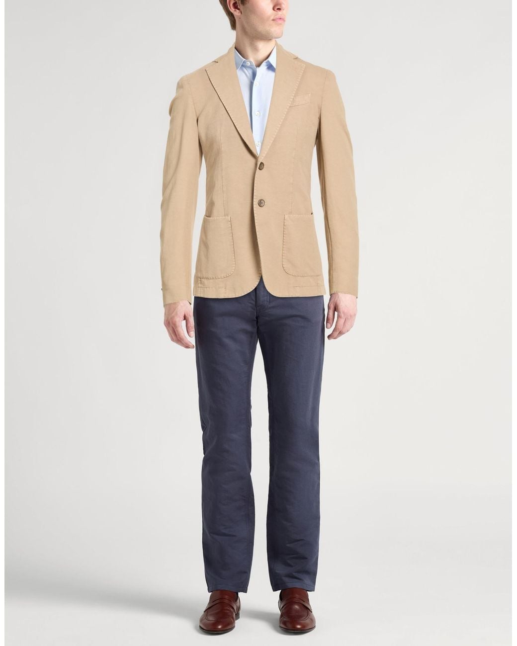 Santaniello Natural Blazer Cotton, Linen for men