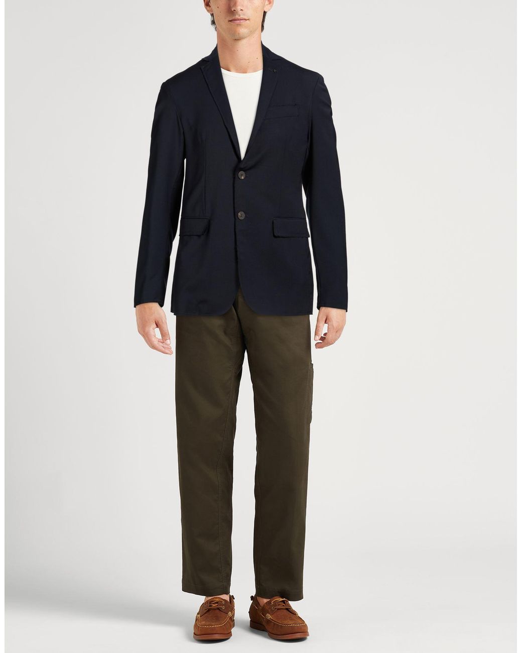 Messagerie Blue Midnight Blazer Wool, Polyester, Elastane for men
