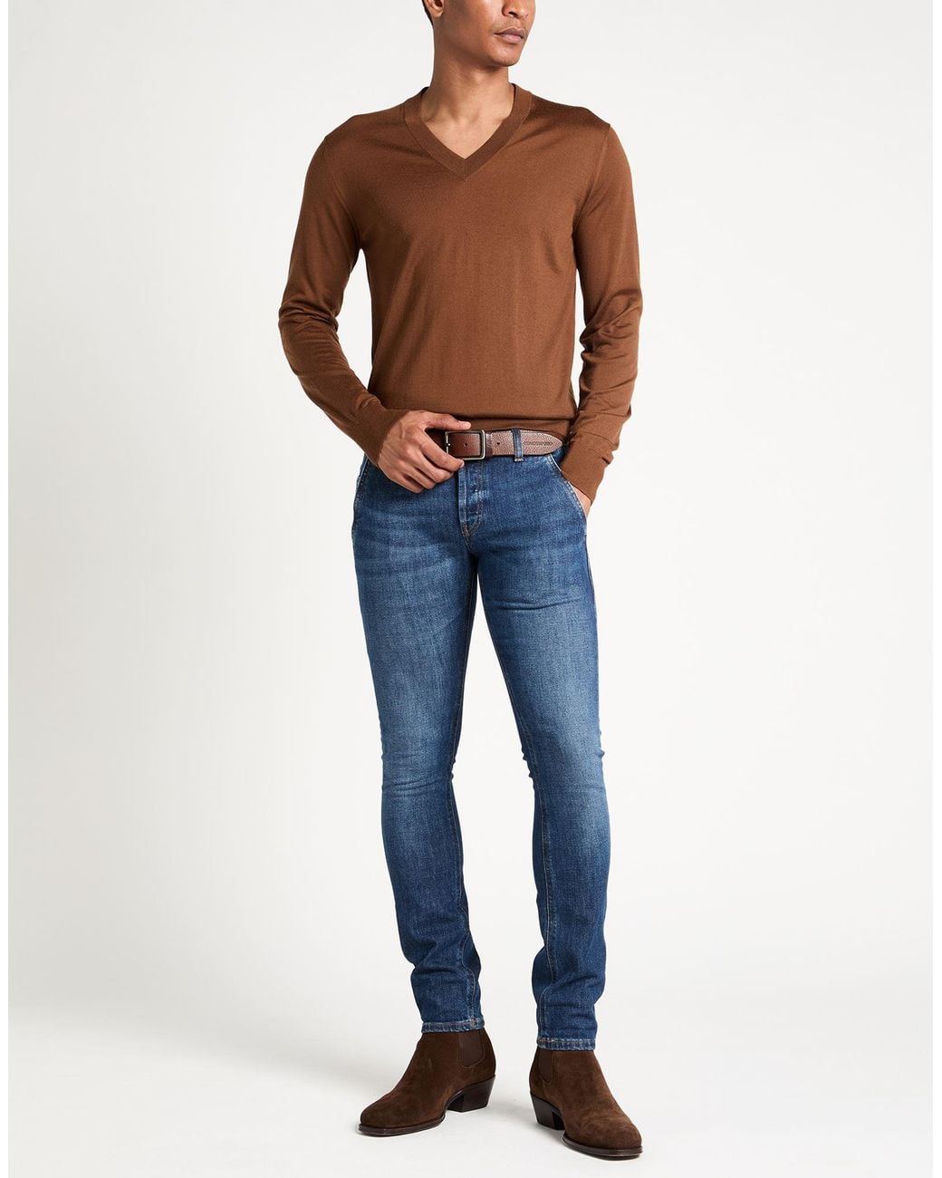 Dondup Blue Jeans Cotton, Elastane for men
