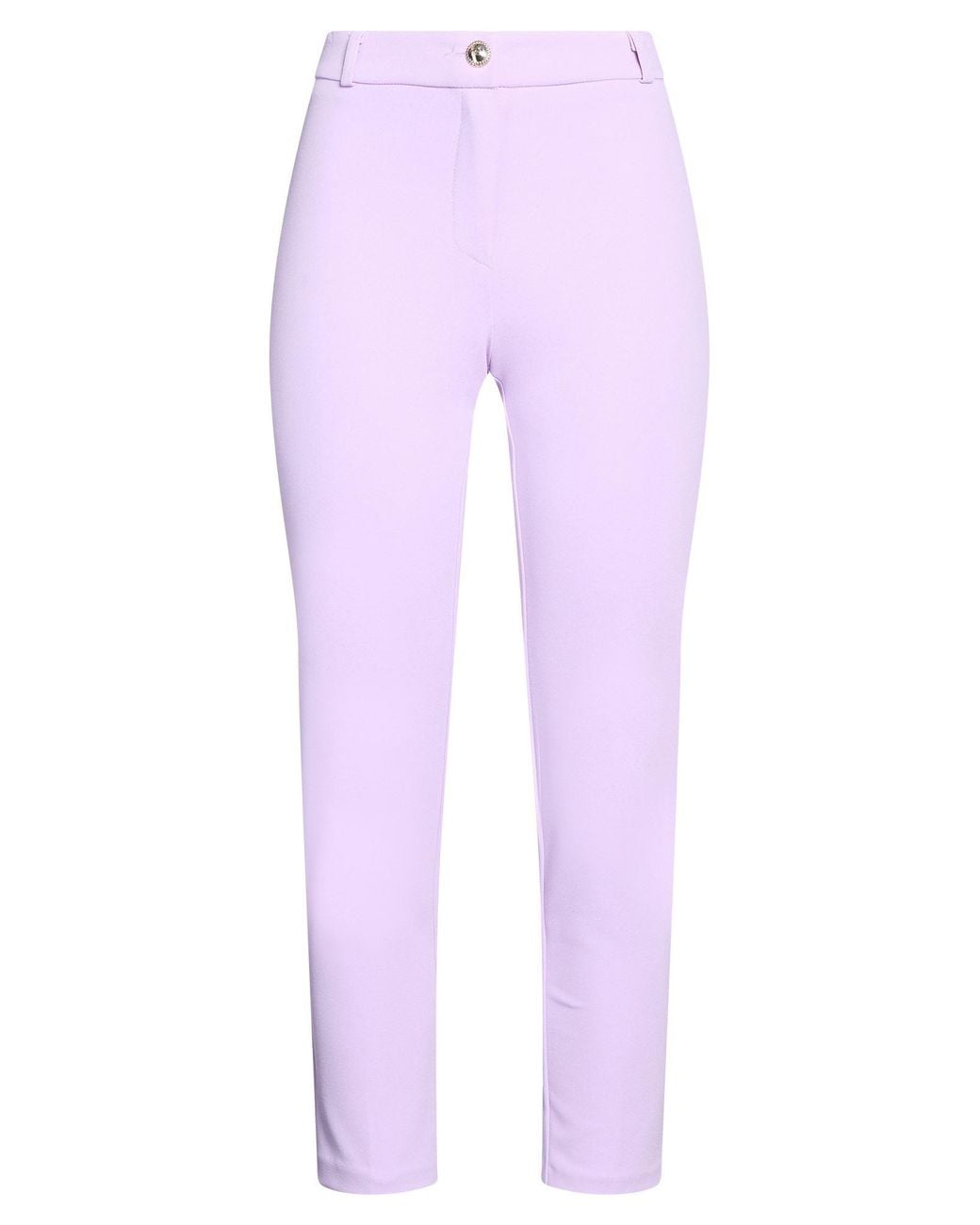 Rinascimento Purple Lilac Pants Polyester, Elastane