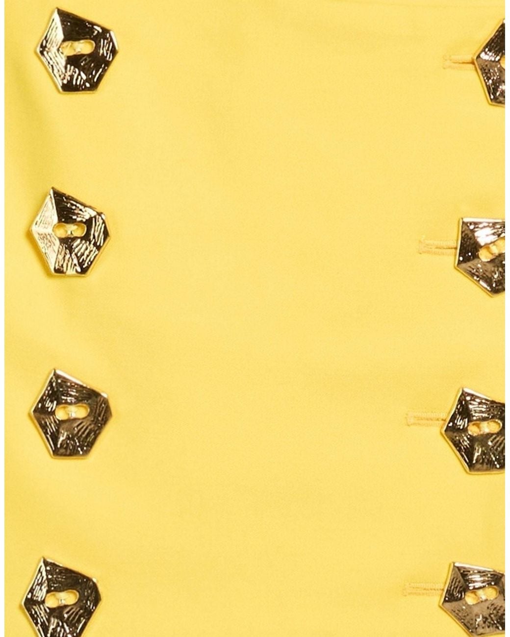 Violante Nessi Yellow Top Wool, Polyamide, Elastane