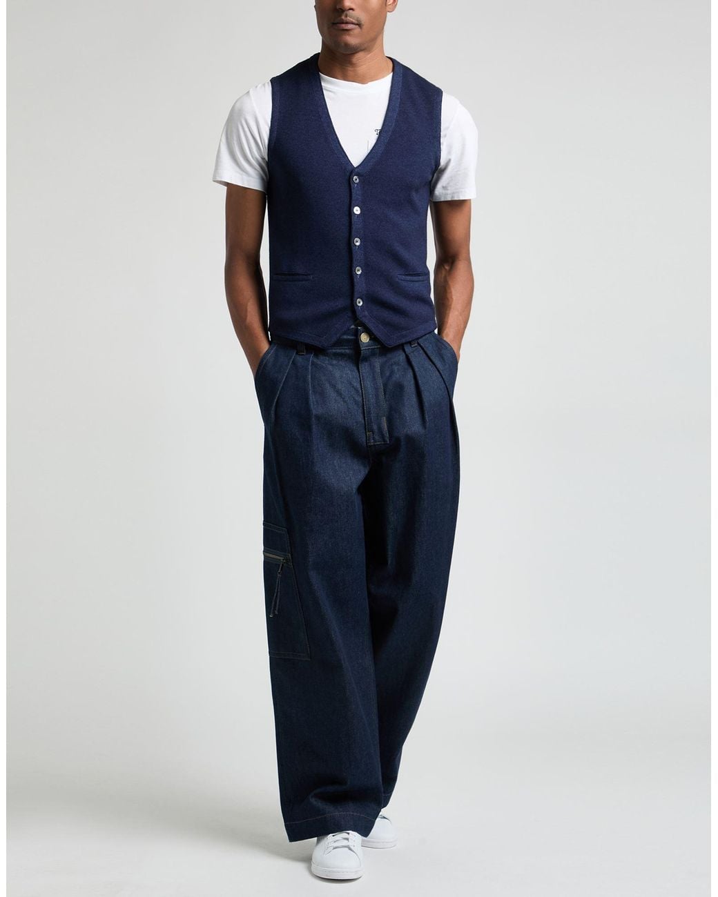 Gran Sasso Blue Cardigan for men