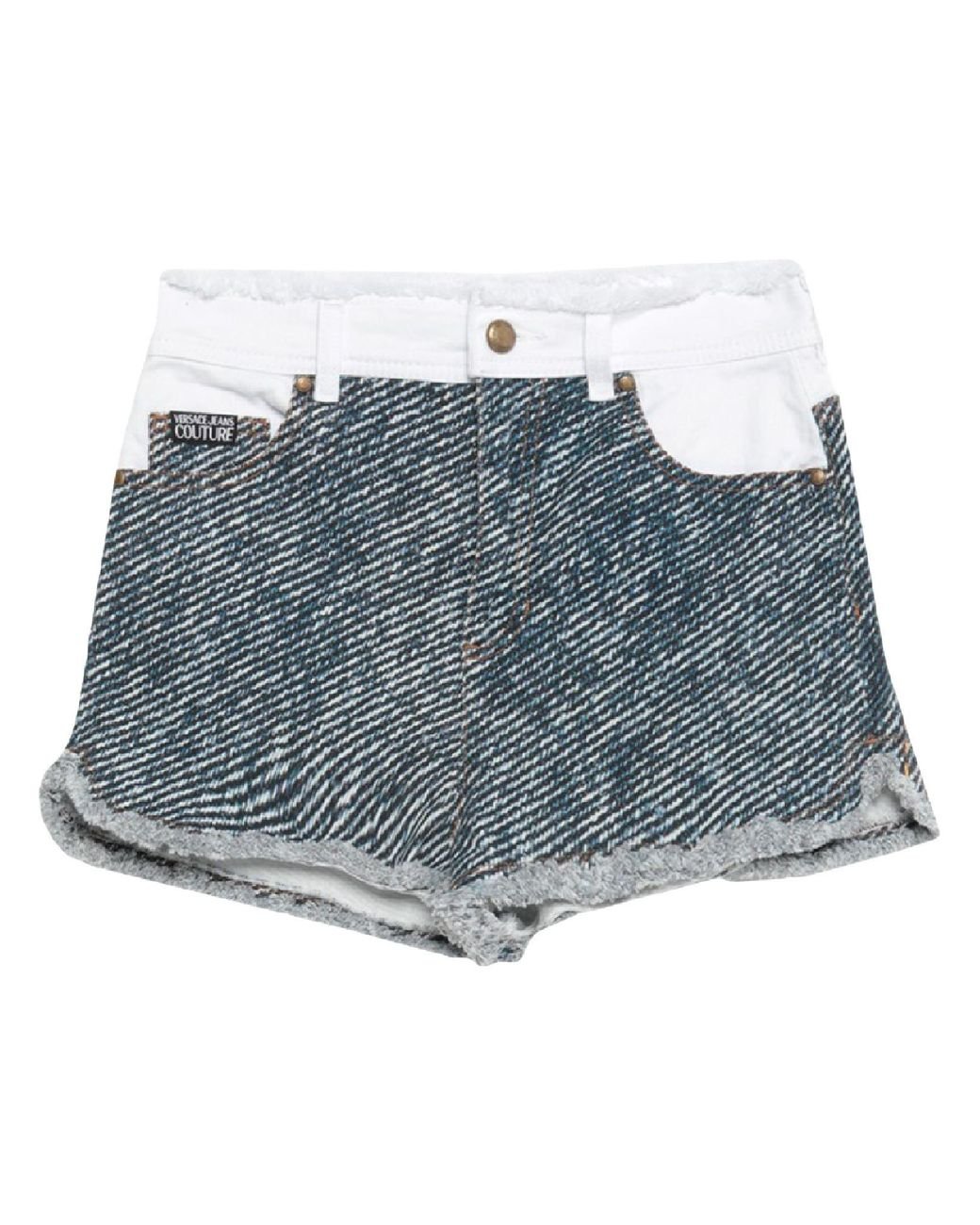 Versace Jeans Couture Shorts in Blue - Lyst