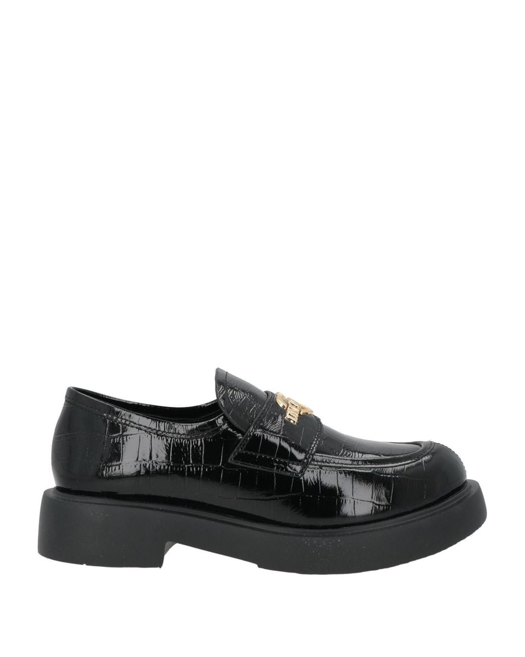 Love Moschino Black Loafers Leather