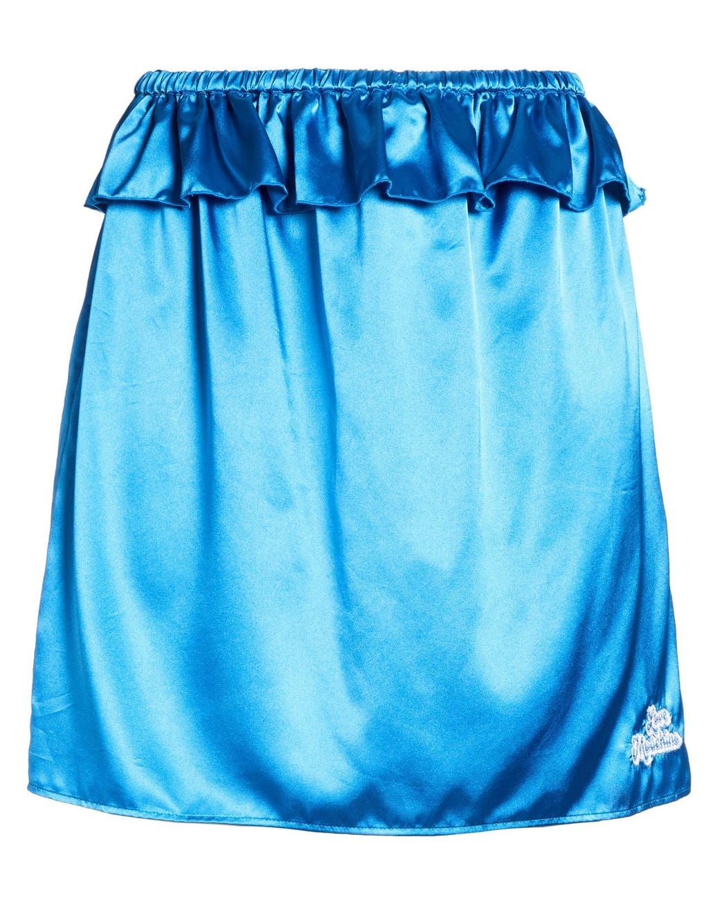 Love Moschino Blue Mini Skirt Polyester, Elastane