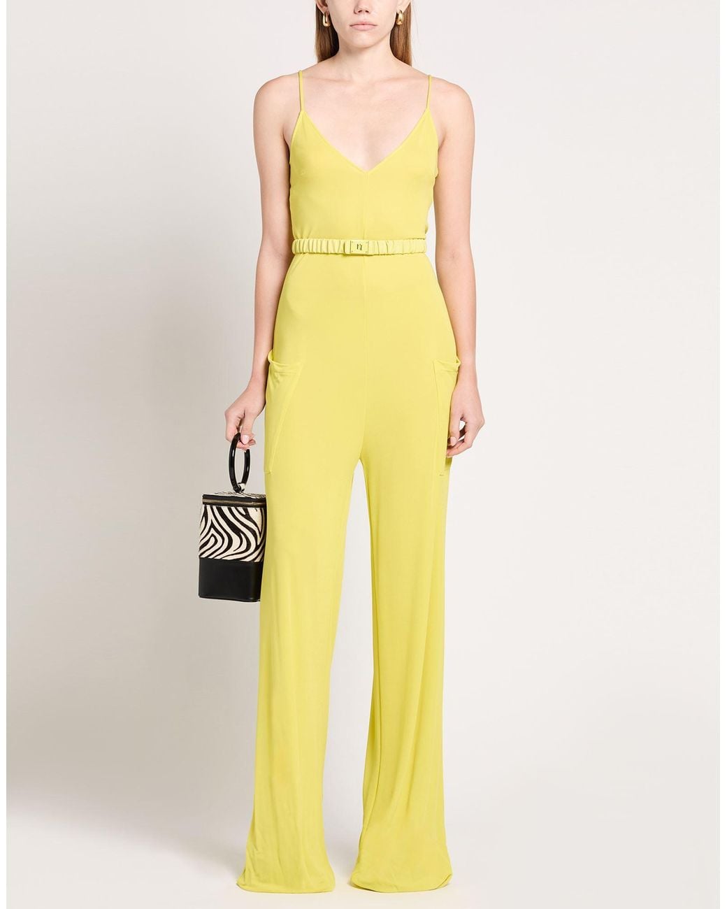 Elisabetta Franchi Yellow 0 Jumpsuit Viscose
