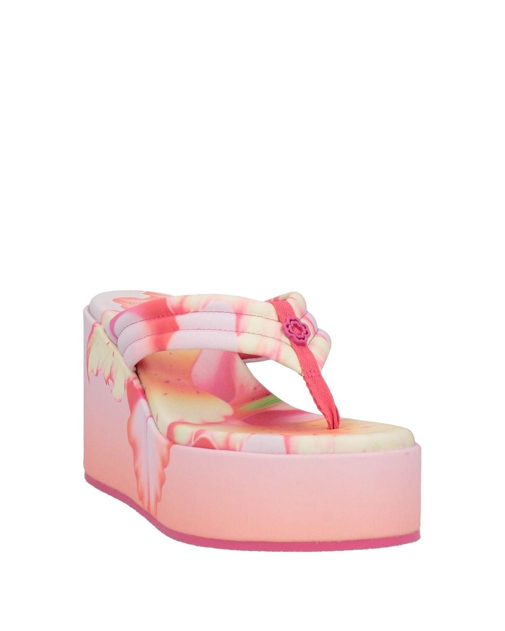 Maje Pink Thong Sandal Leather