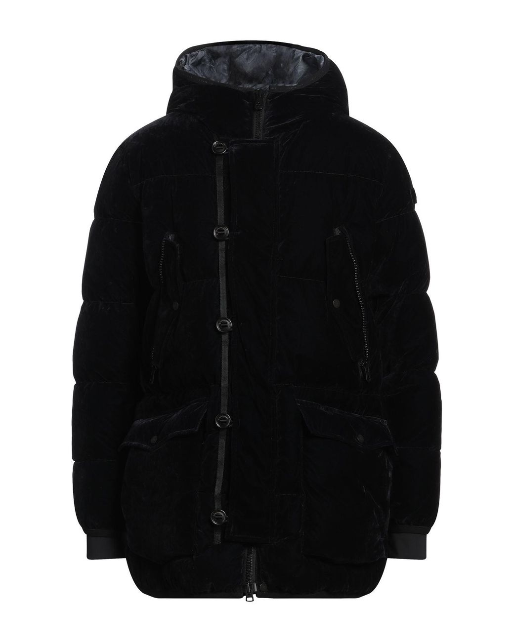 Peuterey Black Midnight Puffer Viscose, Polyamide for men