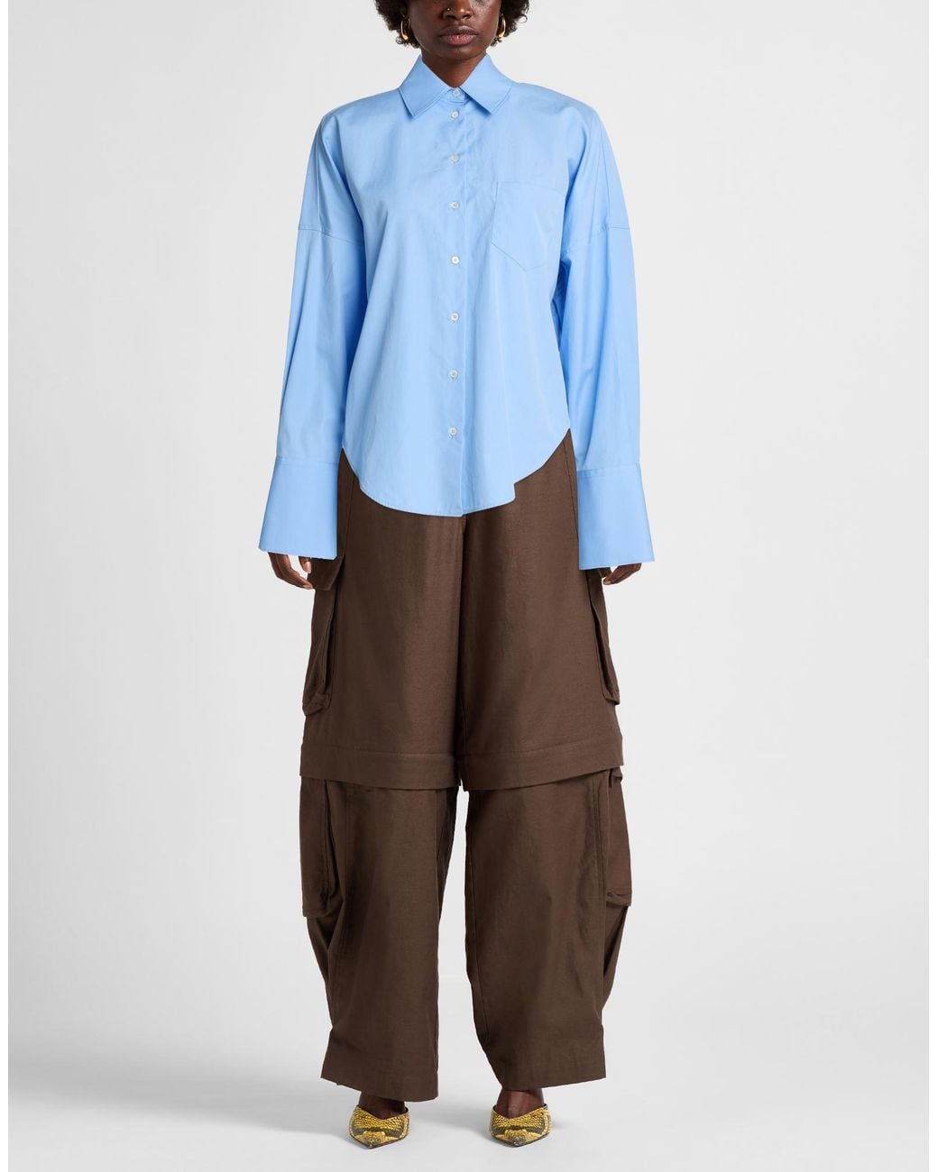 Sara Roka Blue Shirt Cotton
