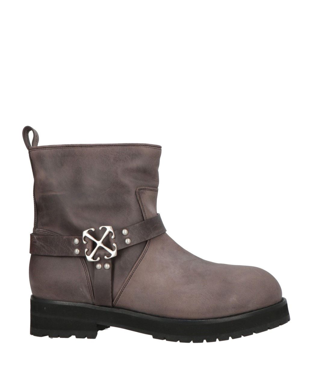 Off-White c/o Virgil Abloh Brown Ankle Boots Leather for men