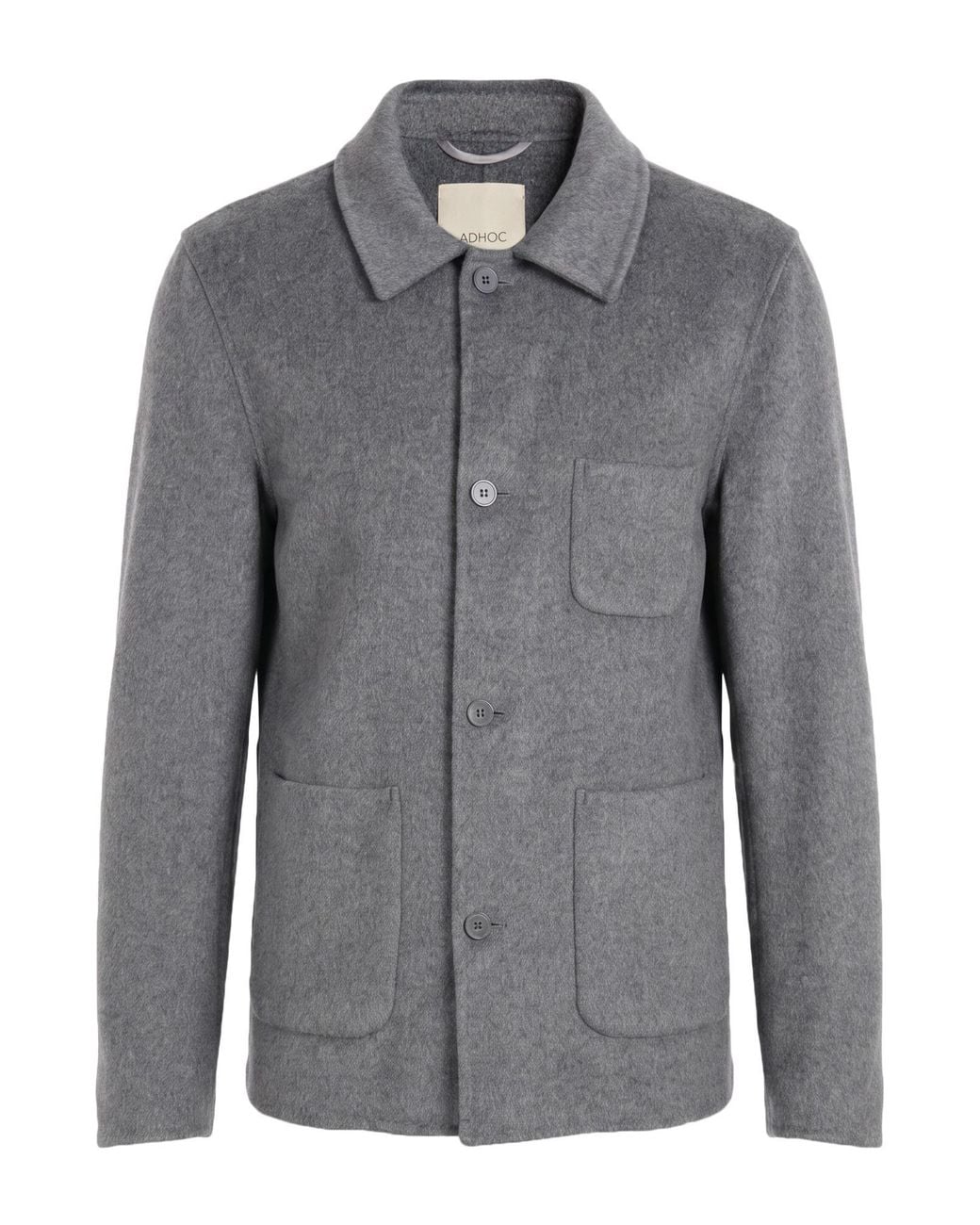 ADHOCONCEPT Gray Jacket for men