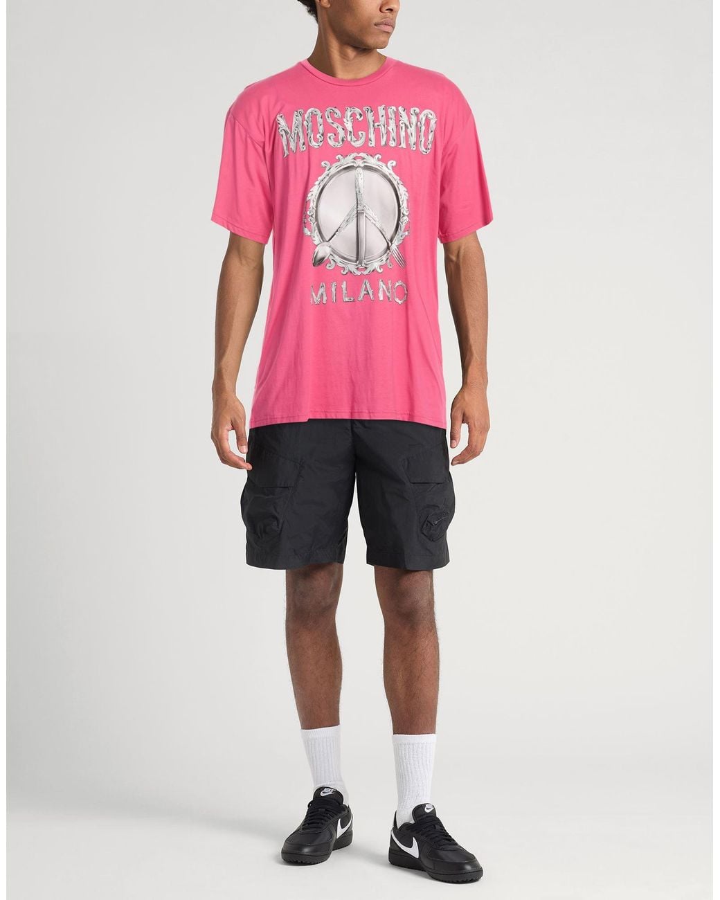 Moschino Pink T-Shirt for men