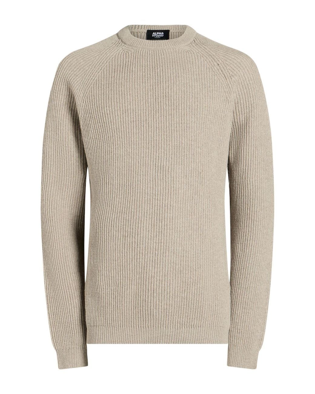 Alpha Studio Pullover in Natural für Herren