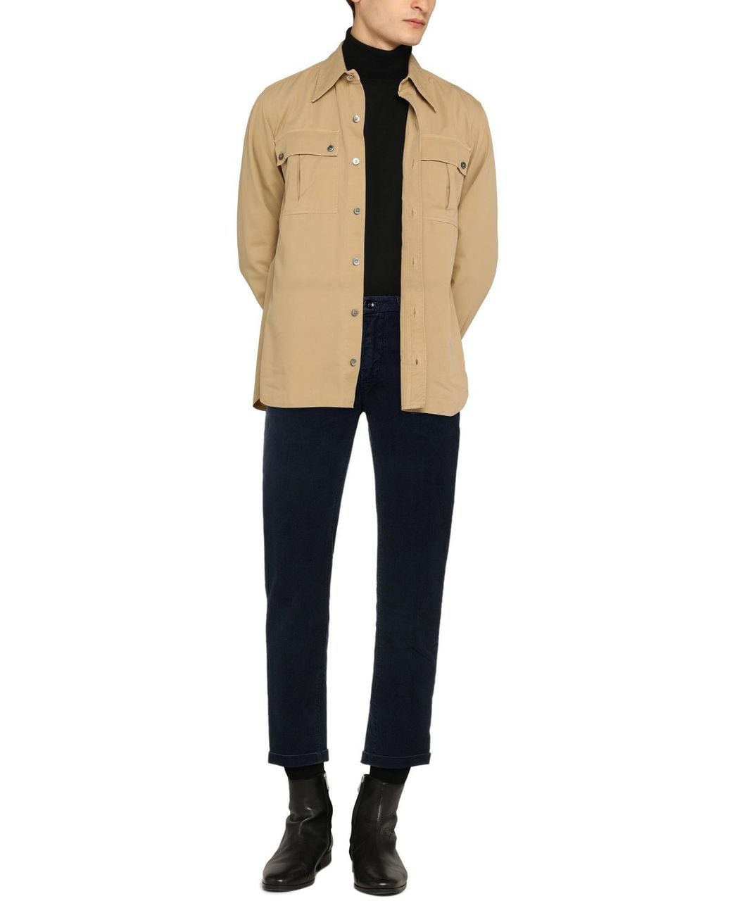 RE_HASH Blue Midnight Pants Cotton, Elastane for men