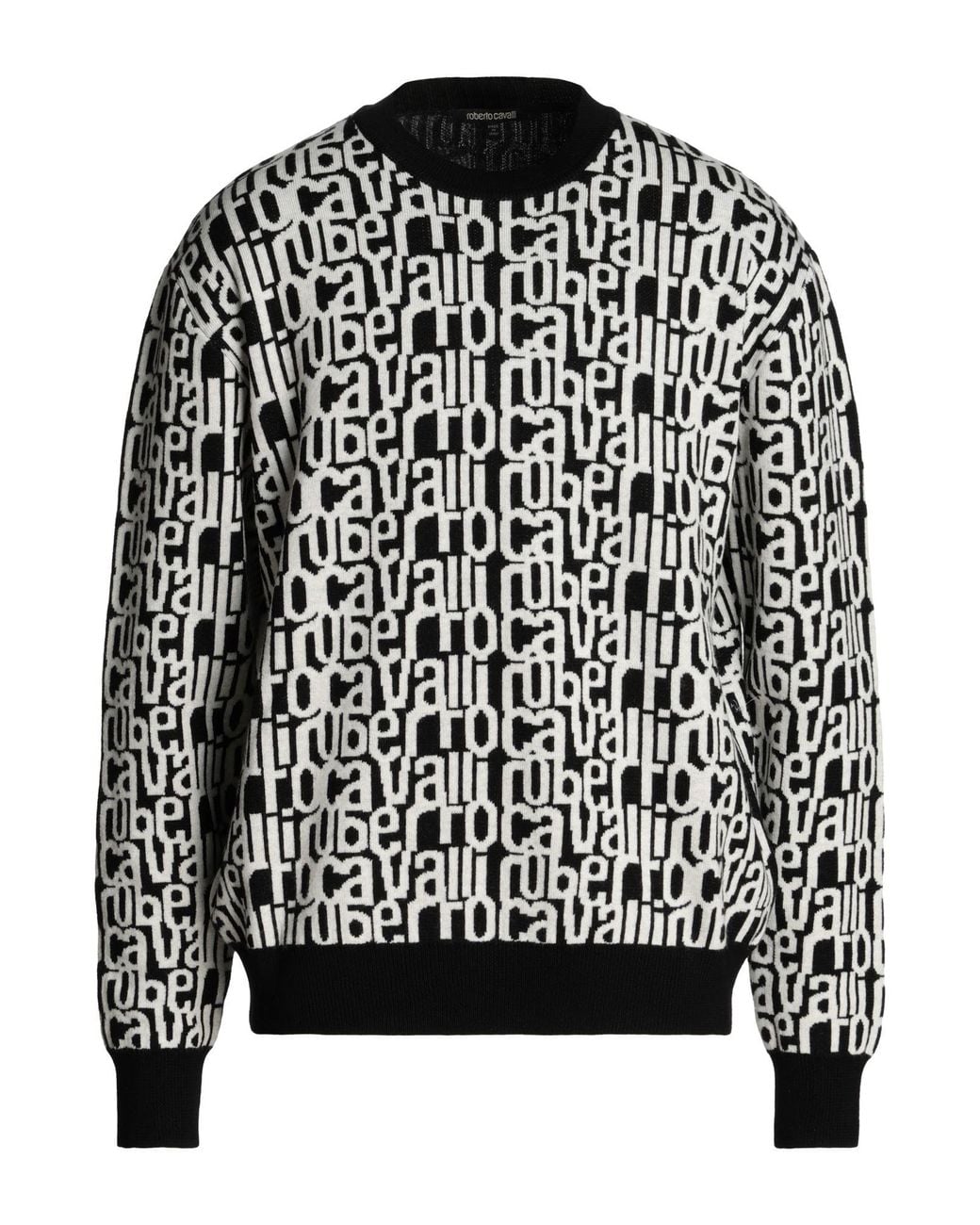 Roberto Cavalli Black Jumper for men