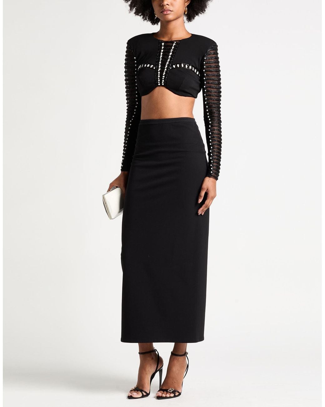 Elisabetta Franchi Tops in Black | Lyst