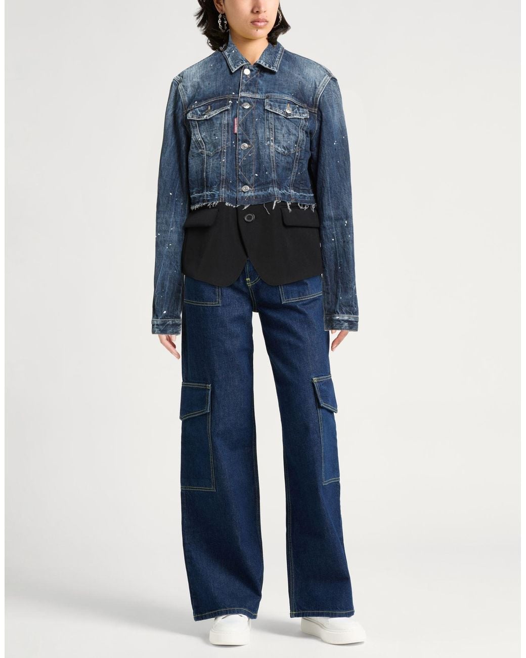 DSquared² Blue Denim Outerwear