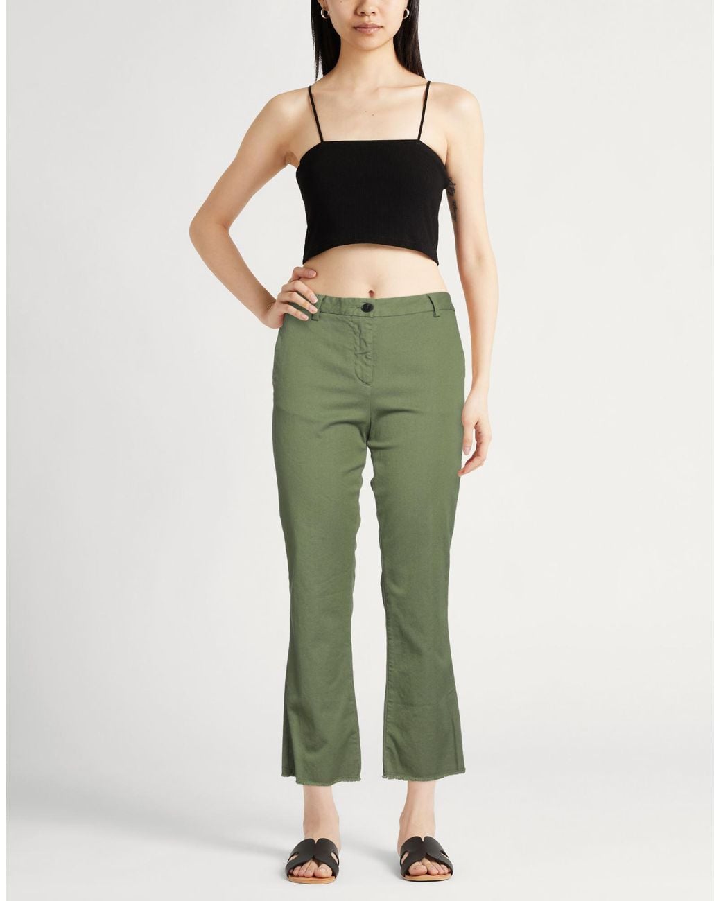 White Sand Green Trouser