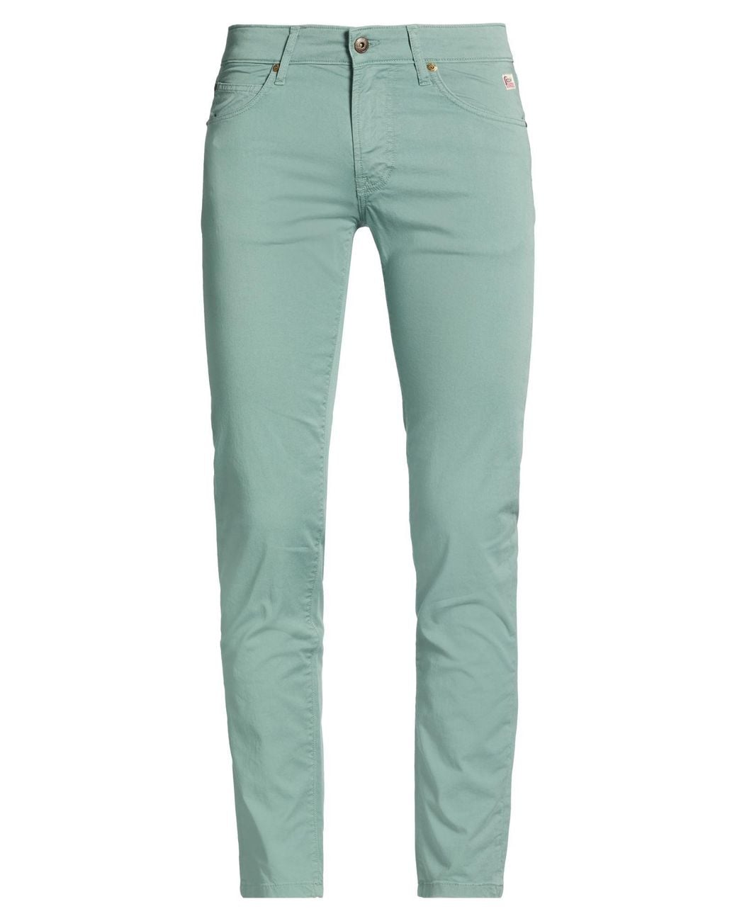 Roy Rogers Green Pants Cotton, Elastane for men