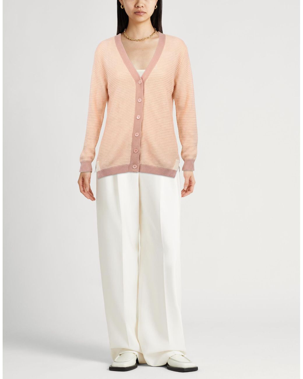 Crossley Pink Light Cardigan Virgin Wool, Acrylic, Polyamide, Mohair Wool