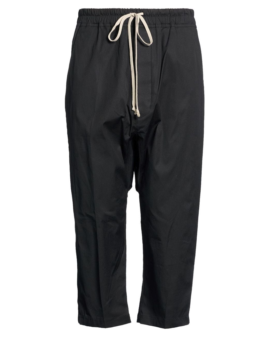 Rick Owens Black Pants Cotton, Elastane for men