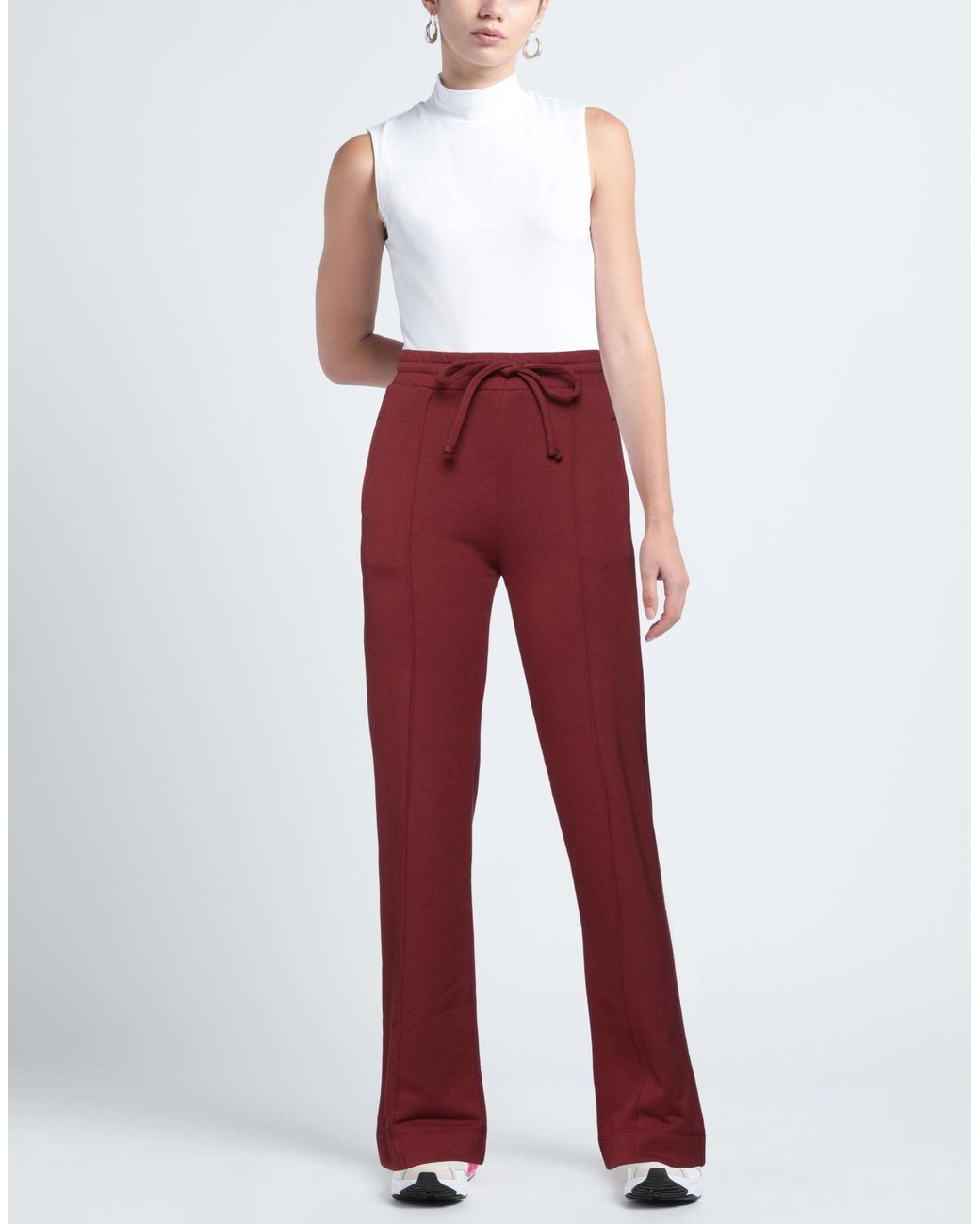Twenty Red Cropped Trousers