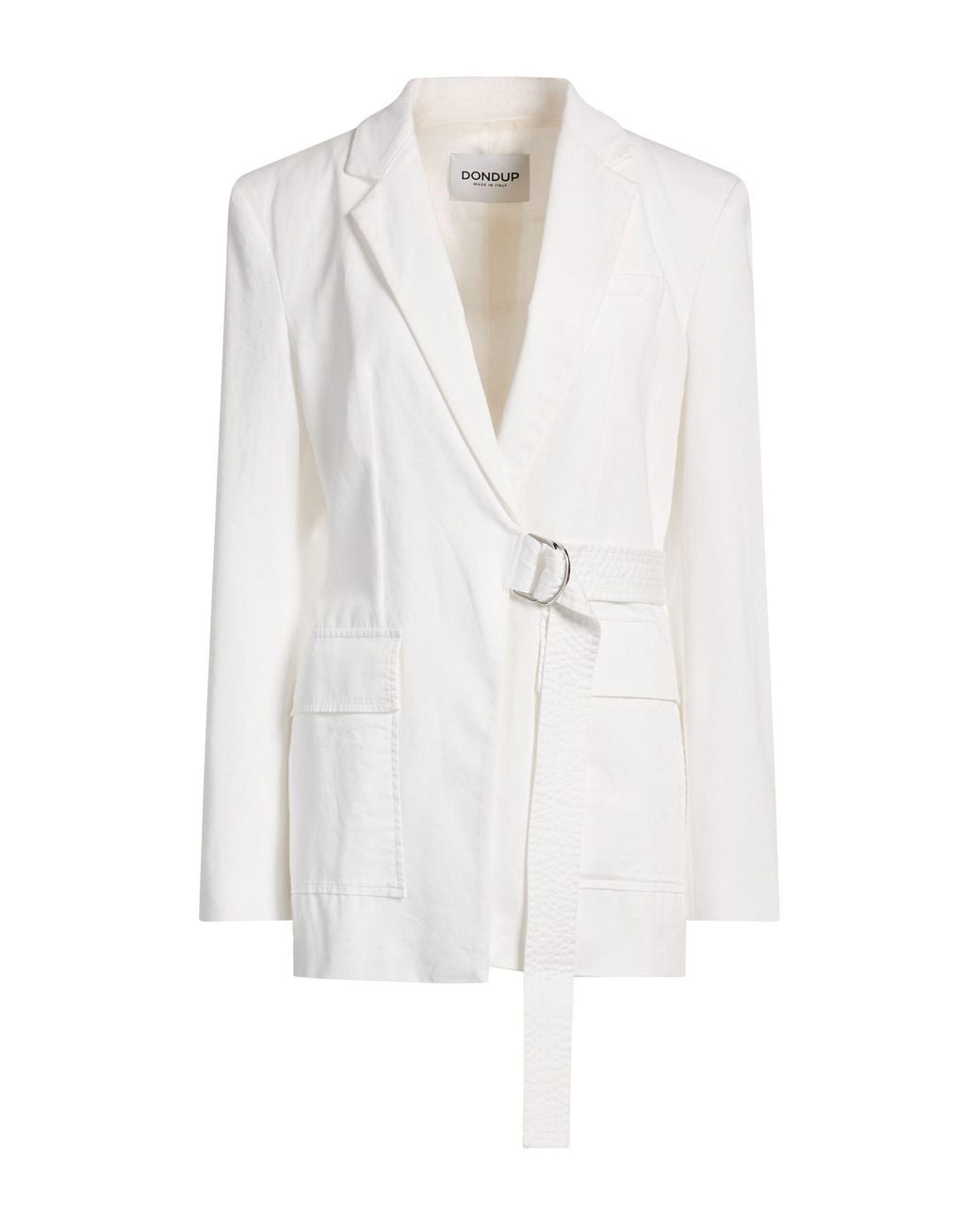 Dondup White Blazer Cotton