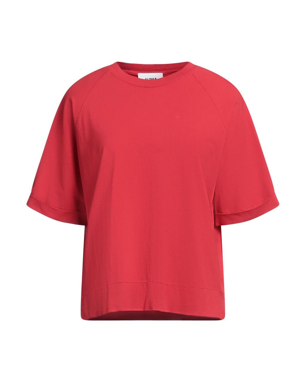 Alpha Studio Red T-Shirt Cotton, Elastane