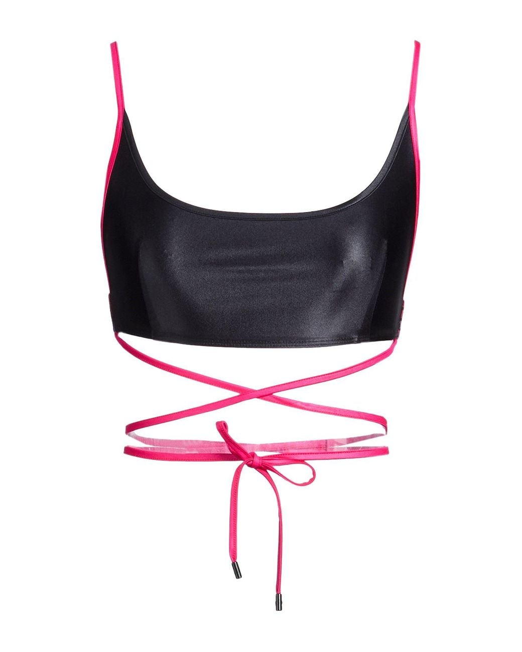 Versace Jeans Couture Black Top Polyamide, Elastane