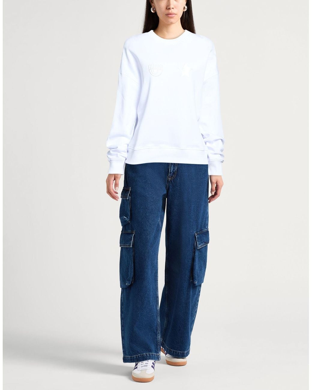 Chiara Ferragni White Sweatshirts